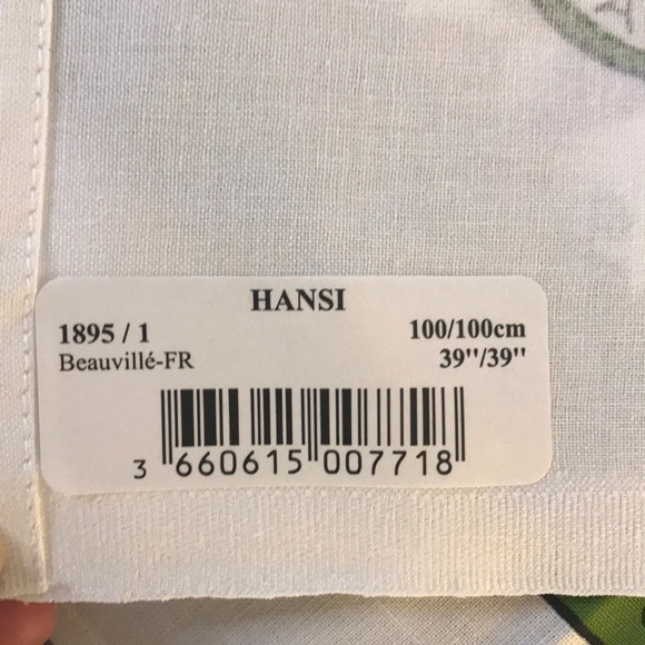 HANSI French Tablecloth 39 inch square NWT - Picture 13 of 16